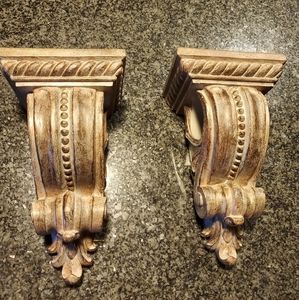 Set of 2 drapery sconces, perfect condition